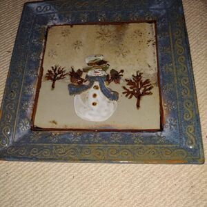 St. Nicholas Square Forest Friends 9 inch square plate